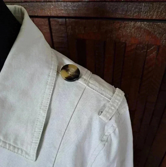 Cabi Kenya Jacket Women's Size Medium  Bone/Cream Coloured Utility Jacket - Picture 7 of 16